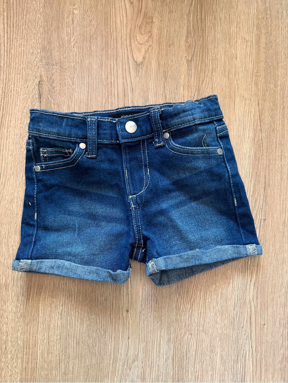 LIKE NEW - 18mo Joe's Jeans Kids Dark Blue Denim Roll-Cuff Shorts